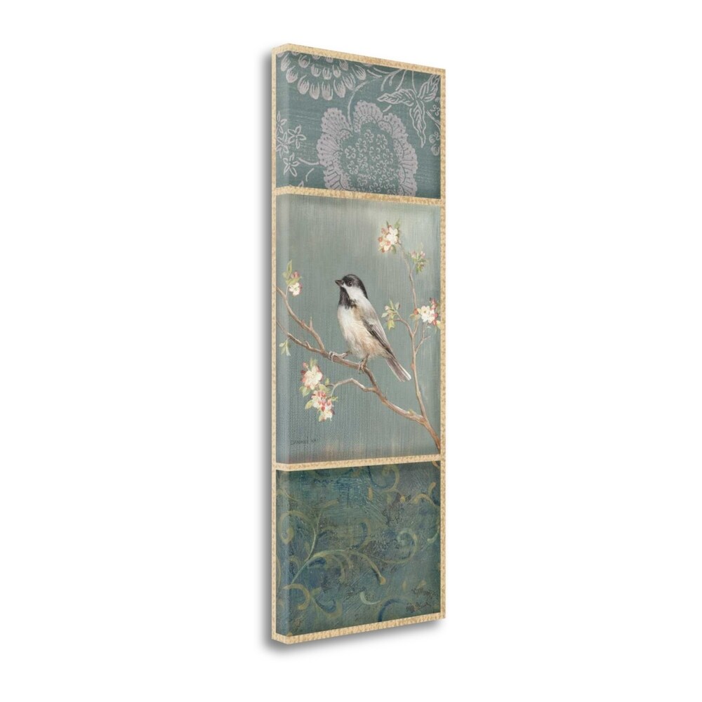 Black Capped Chickadee Wag by Danhui Nai - Premium Giclee Art Print on Gallery Wrap Canvas - Perfect for Home Decor & Office Wall Art