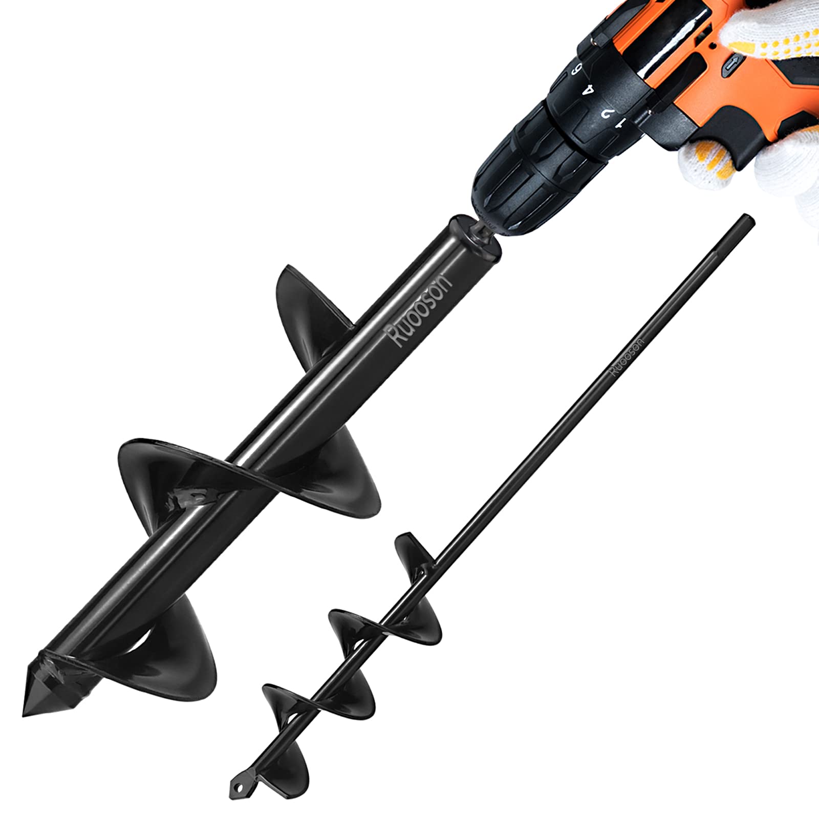 2Pcs Auger Bit Planter Set - 3.7x11.8
