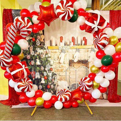 Festive Christmas Candy Wreath - Holiday Decor for Door, Wall & Table - Perfect for Xmas Party, Home Decoration & Gift Giving