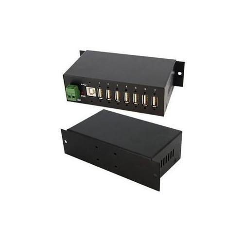 7-Port Rugged USB 3.0 Hub with Individual On/Off Switches - High-Speed Data Transfer for Laptop, PC, Gaming & Office Use