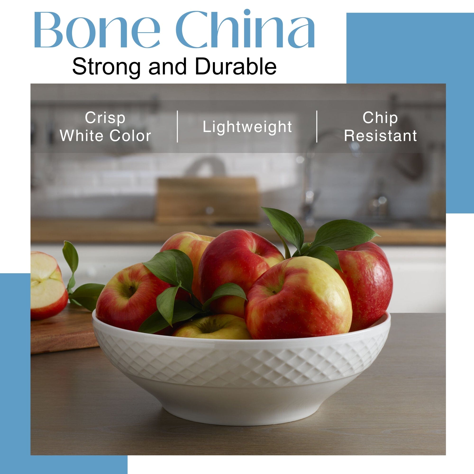White Ceramic Trellis Vegetable Serving Bowl - Perfect for Salads, Pasta, and Party Appetizers