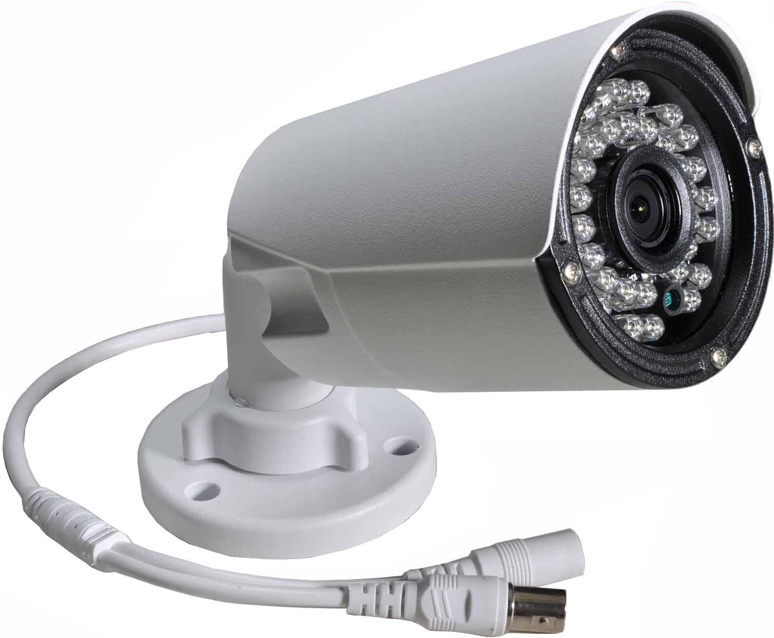 BlueFishCam 3.6mm Lens Outdoor Security Camera - 1000TVL HD Analog CCTV, 36 LED Night Vision, Waterproof & Weatherproof for Home Surveillance - Perfect for Backyard, Garage & Perimeter Monitoring (Day/Night Vision)