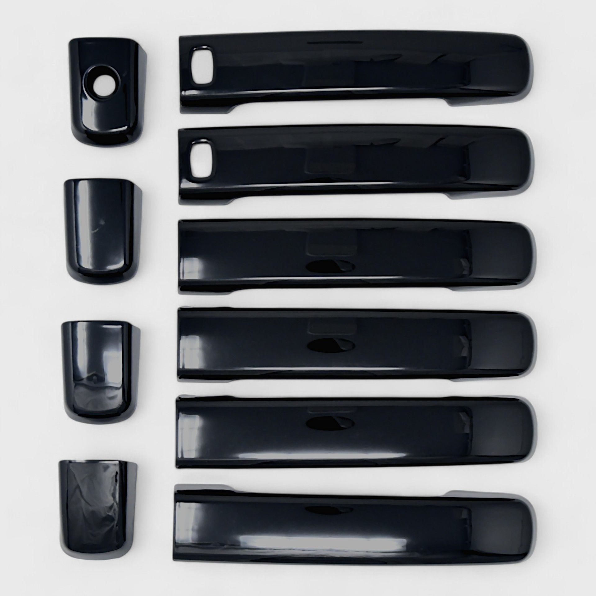 Gloss Black Chrome Delete Door Handle Cover for Cars - Compatible with Smart Key (Model DH6330BLK) | Upgrade Your Vehicle's Exterior Style for a Sleek, Modern Look