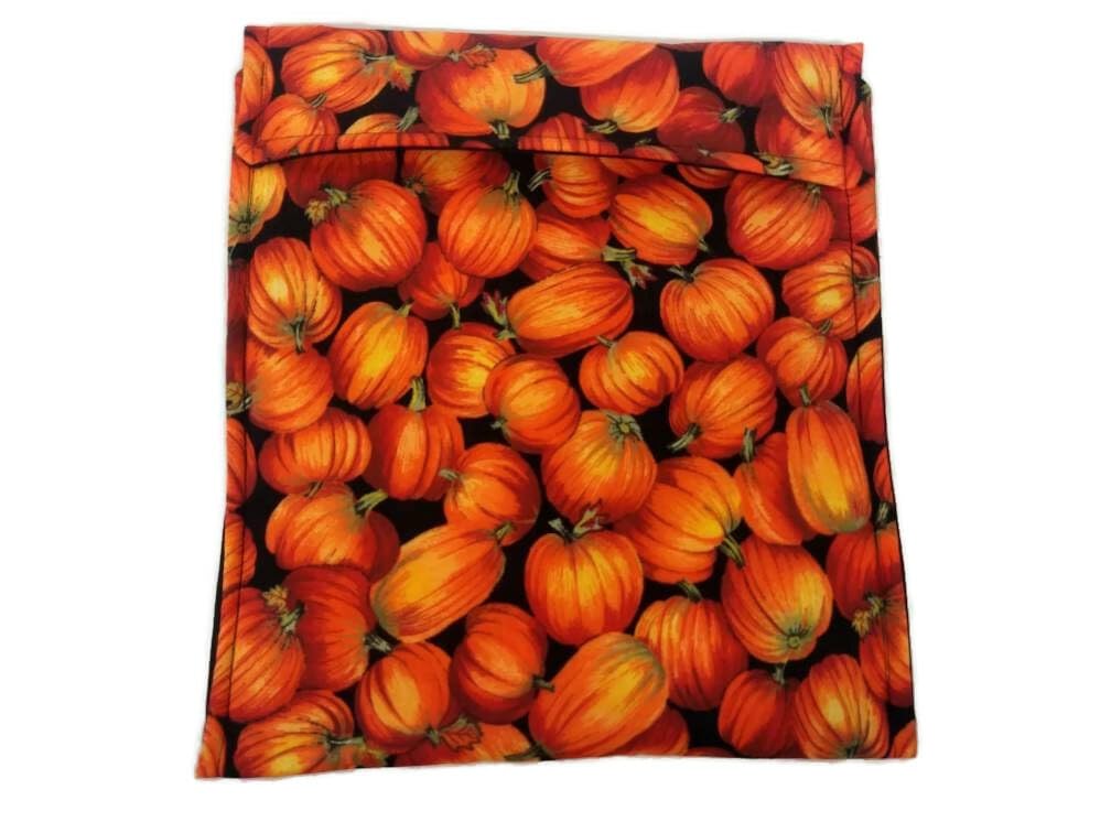 Microwave Potato Cooker Bag - Cotton Fall Pumpkin Print for Baking