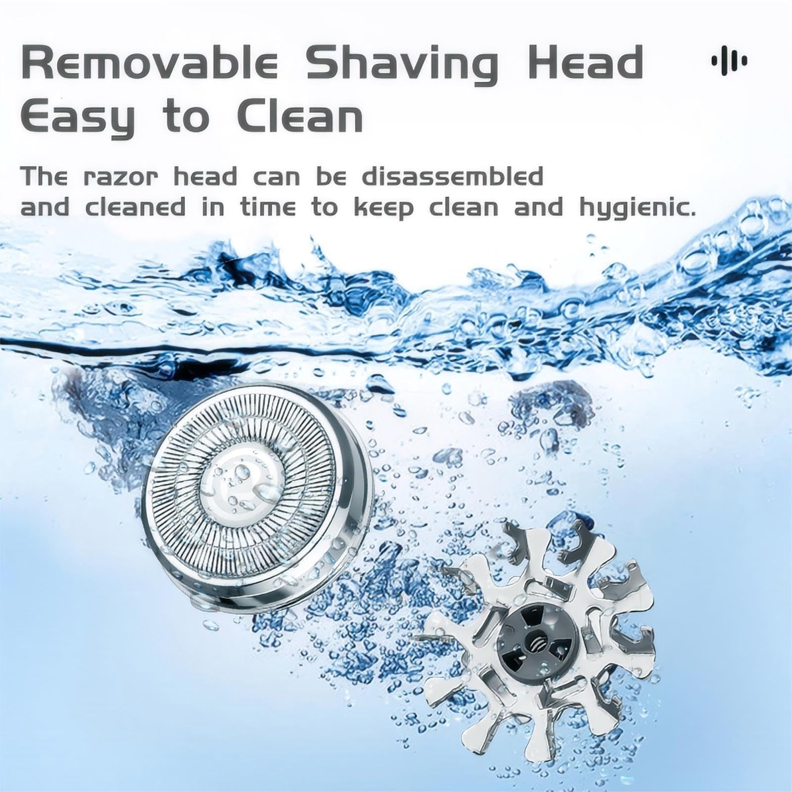 Mini Electric Shaver for Men & Women - Portable USB-C Rechargeable Travel Razor with Battery Display | Powerful & Lightweight Storm Razor for Business Trips, Office & On-the-Go Grooming | Black