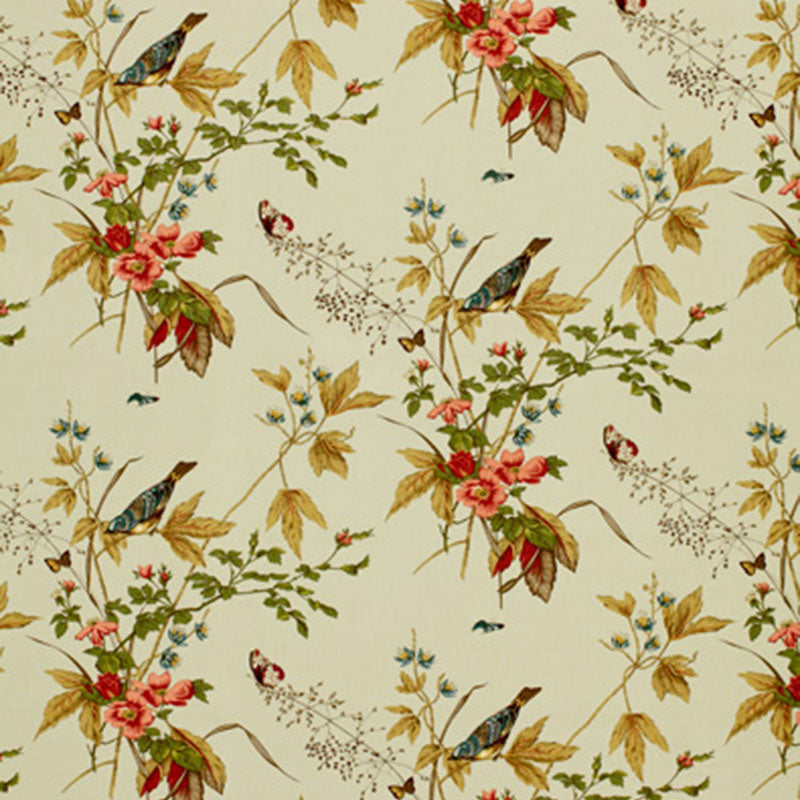 Schumacher Aqua Blue Early Spring Upholstery Fabric - Perfect for Sofas, Chairs & Home Decor