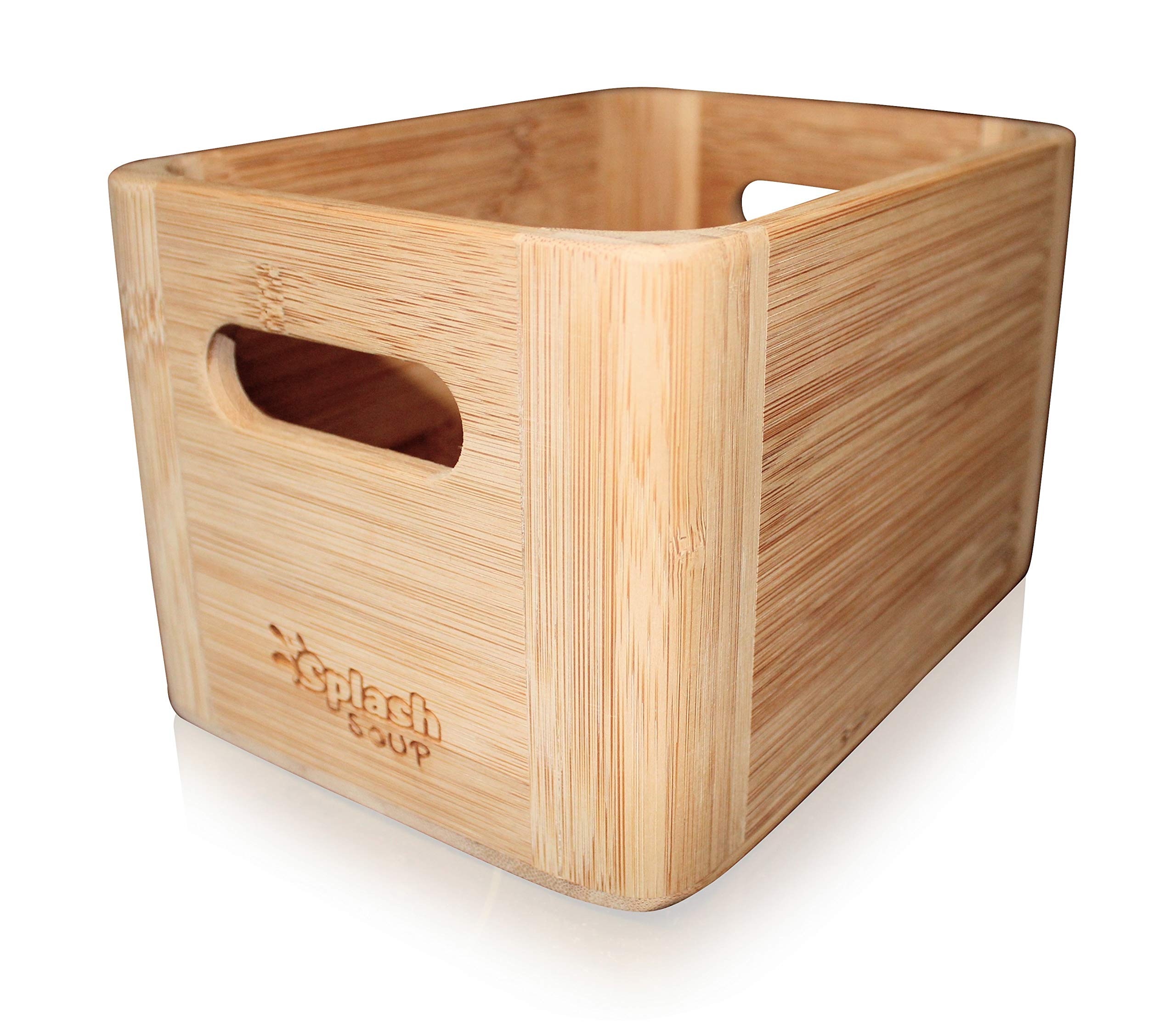 Bamboo Organizer for Bathroom, Kitchen & Picnic - Cosmetic Storage, Spice Holder, Condiment Box & Grill Utensil Organizer | Perfect for Home Organization & Outdoor Dining