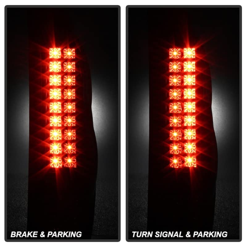 Spyder Auto 5001061 LED Tail Lights for Cars & Trucks - Black/Clear Smoke Lens - High Visibility & Style Upgrade for Night Driving & Custom Look