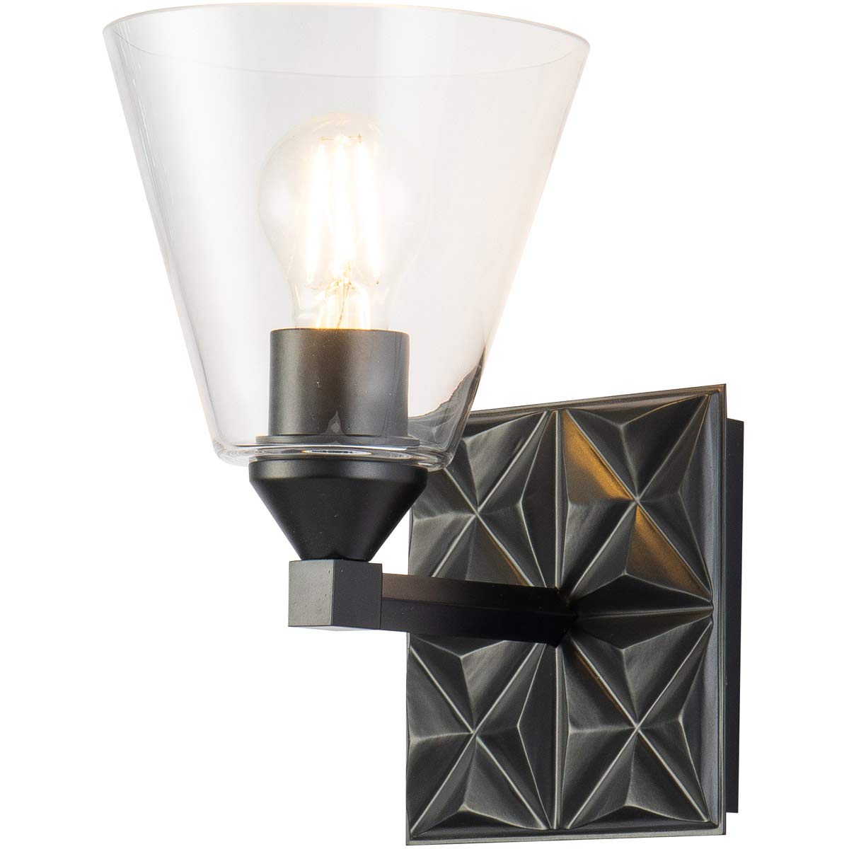 Lucas & McKearn BB1302MB-1 Alpha Modern Bathroom Vanity Light - Brushed Nickel Finish, Dimmable LED Lighting for Bathroom Makeup Mirror & Vanity Area - Perfect for Home, Hotel, Spa Decor