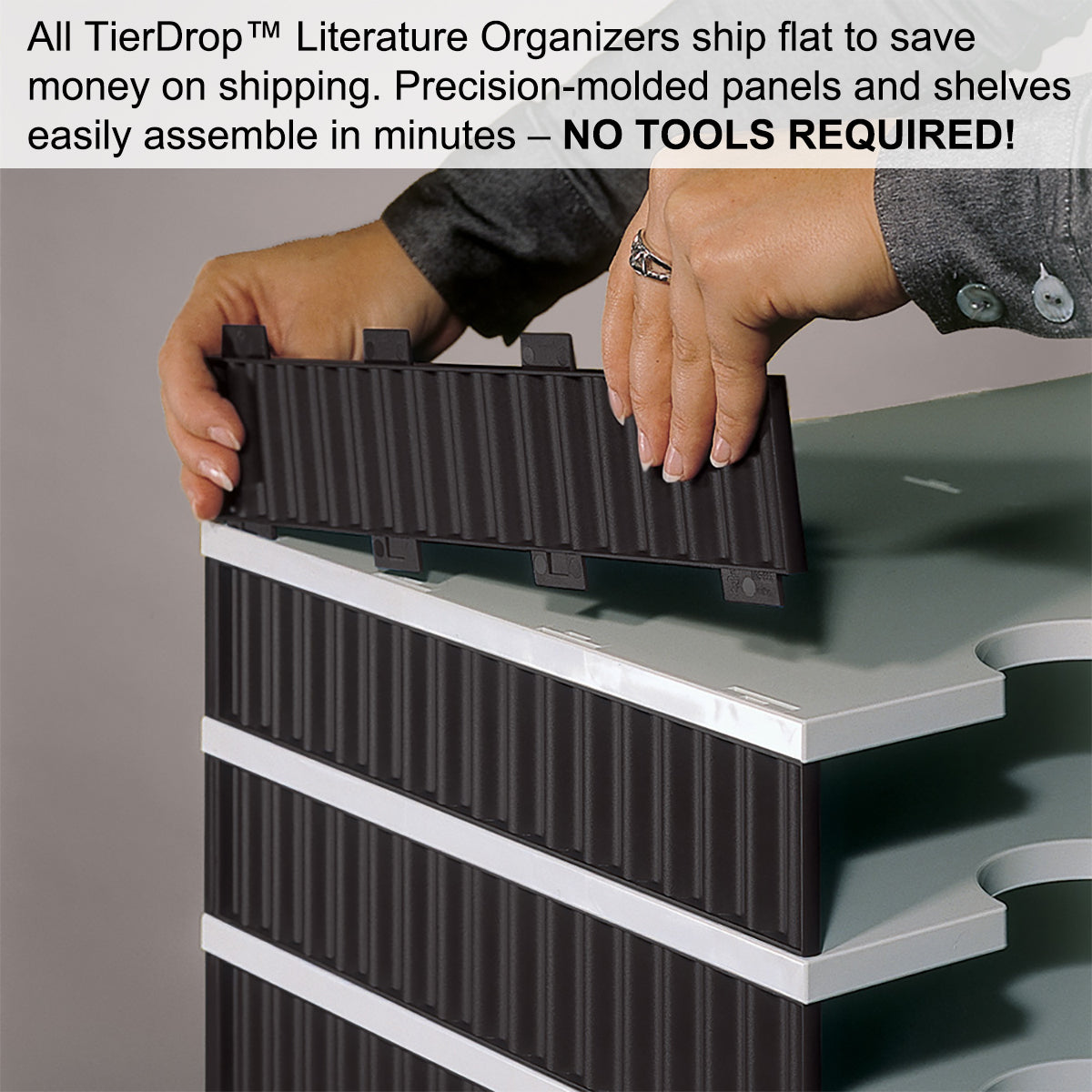 Ultimate Office 15-Slot High Wall TierDrop™ File Sorter - Perfect for Document Organization in Home Offices & Workspaces