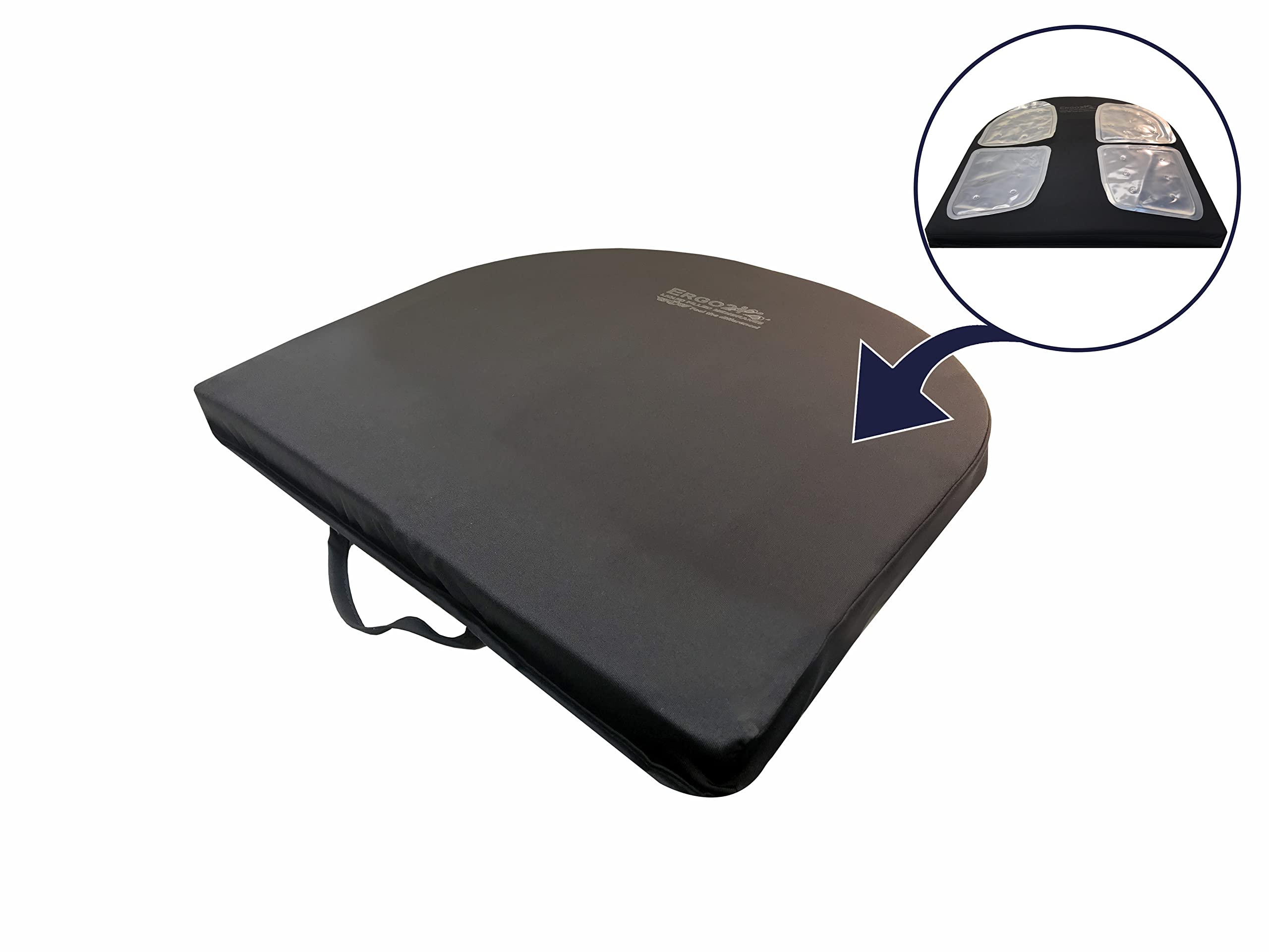 Ergonomic Lumbar Support Pillow for Office Chair & Car Seat - Memory Foam Back Cushion for Lower Back Pain Relief - Small Size (18