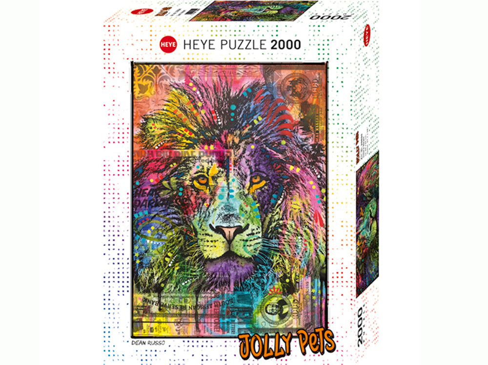 Heye Jolly Pets 2000 Piece Jigsaw Puzzle - Lions Heart - Challenging Adult Puzzle for Relaxation & Stress Relief - Perfect for Family Game Night & Home Decor