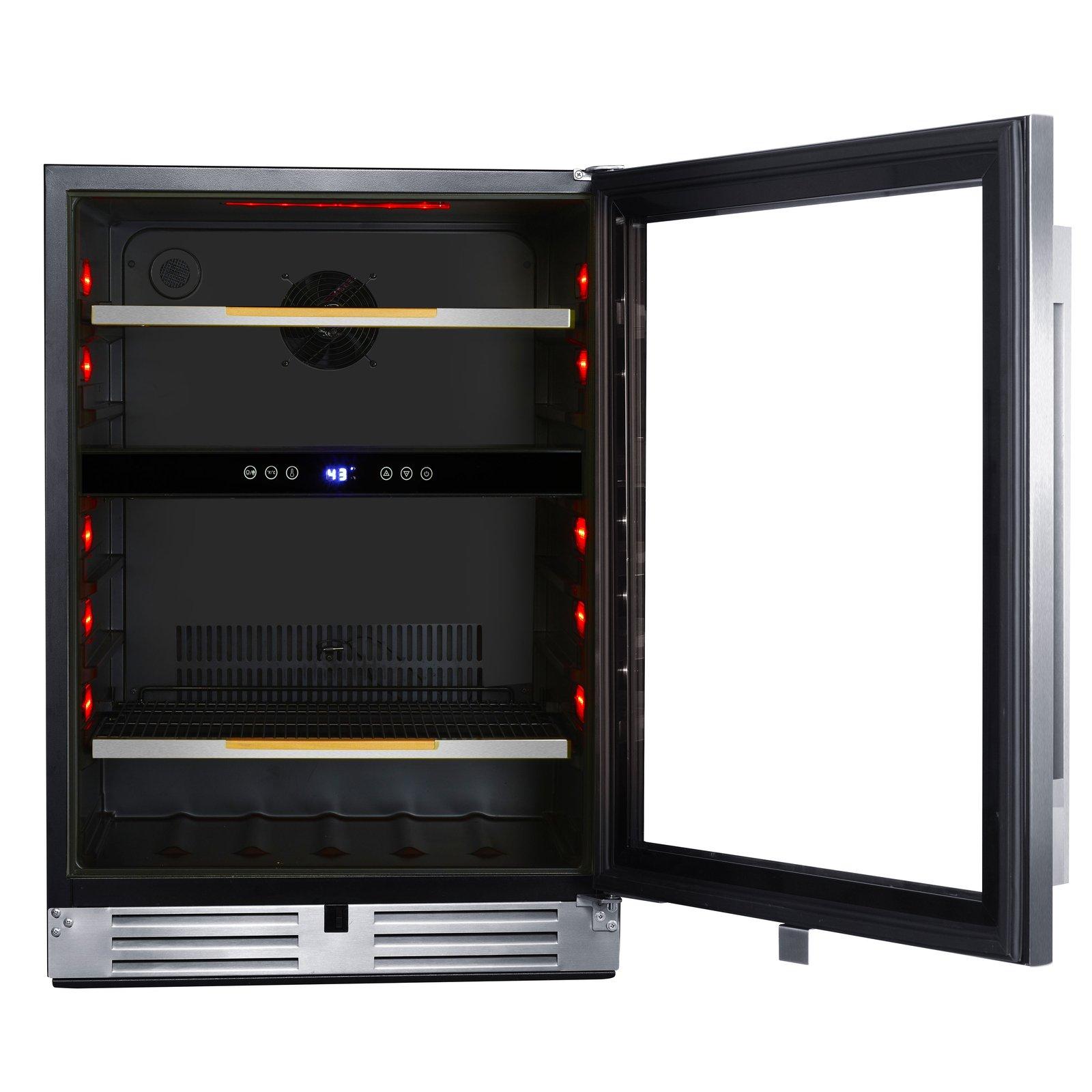 Avanti ARFSE55R3S 125 Can Elite Series Beverage Center - Compact Refrigerator for Soda, Beer & Energy Drinks - Perfect for Home Bar, Office, or Man Cave