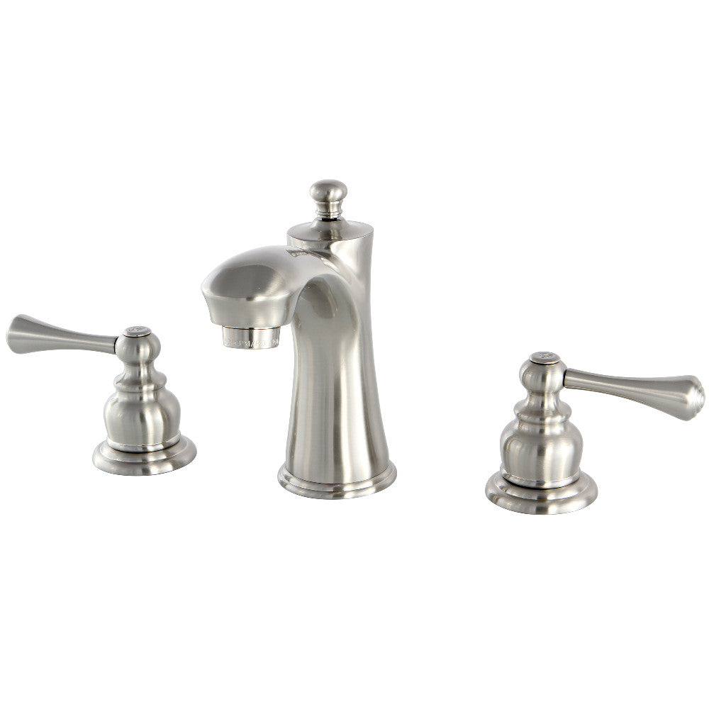 Kingston Brass KB7968BL 8-Inch Widespread Bathroom Faucet - Modern Matte Black Finish for Vanity Sinks, Perfect for Home & Hotel Bathroom Renovations
