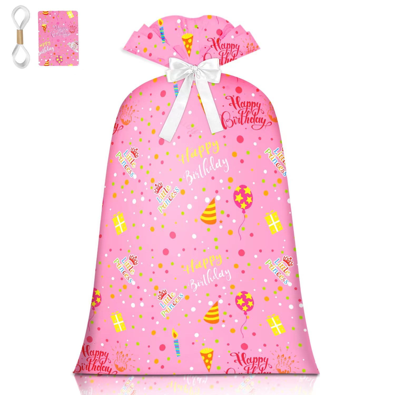 Extra Large Pink Gift Bag for Birthday - 48inch 1Pack | Perfect for Girls' Party Gifts