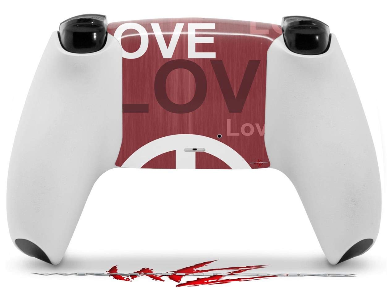 PS5 DualSense Controller Skin Wrap - Love & Peace Pink for Gaming Protection