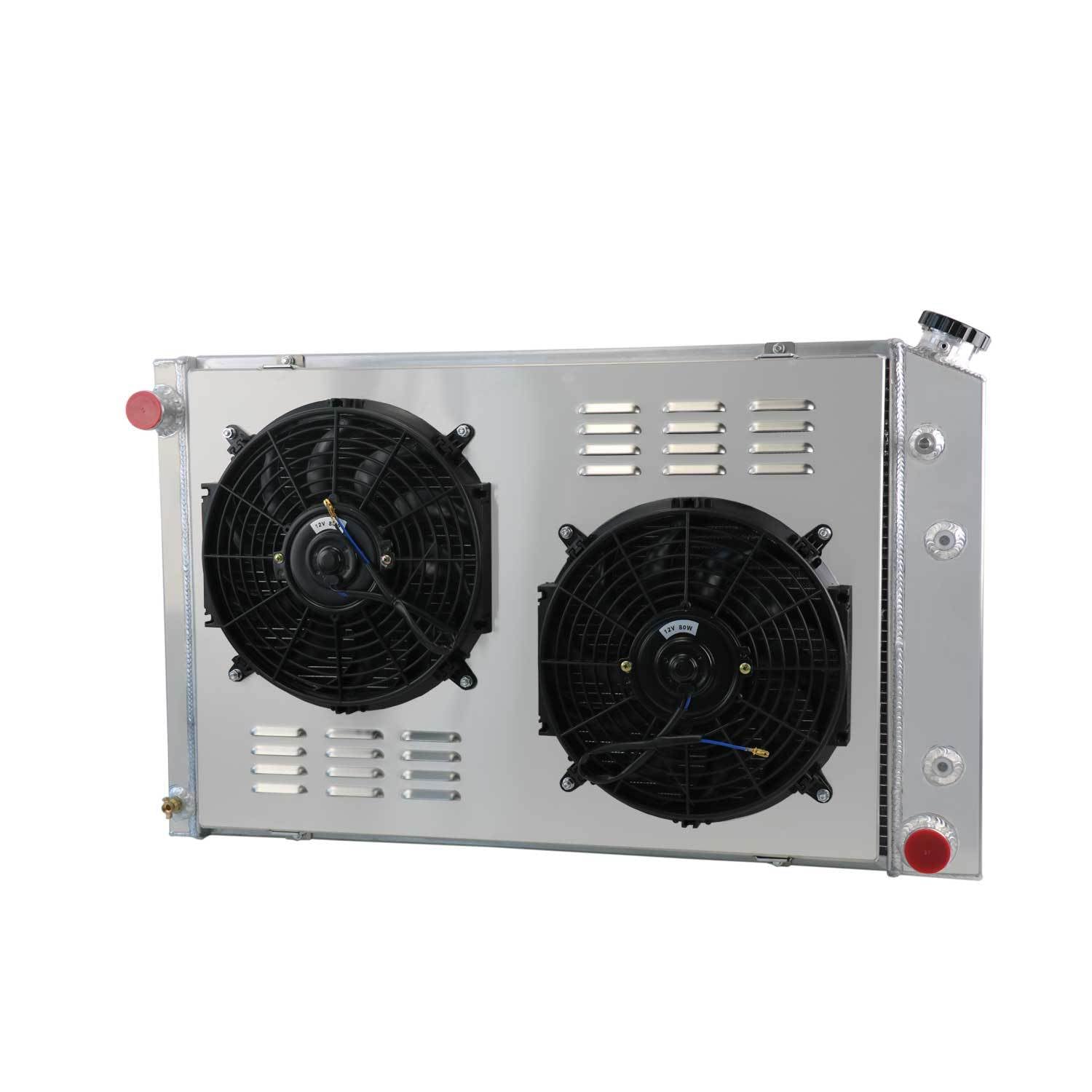 4 Row All Aluminum Radiator with Dual 12