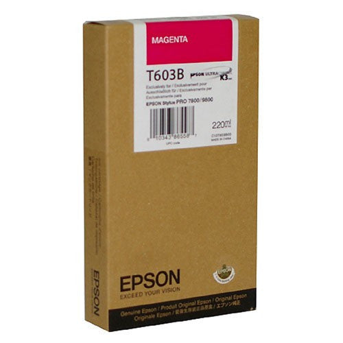 Epson T603B00 7800/9800 Magenta Ink Cartridge 220ml - High-Quality Printer Ink for Professional Printing, Photo Printing, and Office Use
