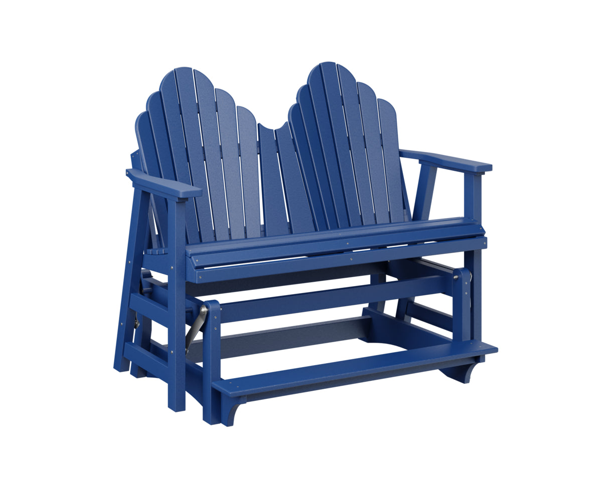 Berlin Gardens Cozi Back Double Counter Glider - Outdoor Patio Swing Bench with Canopy for Porch, Garden, and Backyard Relaxation