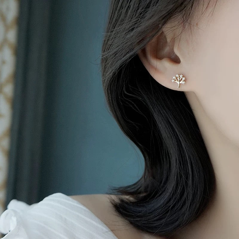 Tree of Life Stud Earrings - Sterling Silver Dainty Earrings for Women | Spiritual Jewelry Gift for Her | Perfect for Everyday Wear & Special Occasions