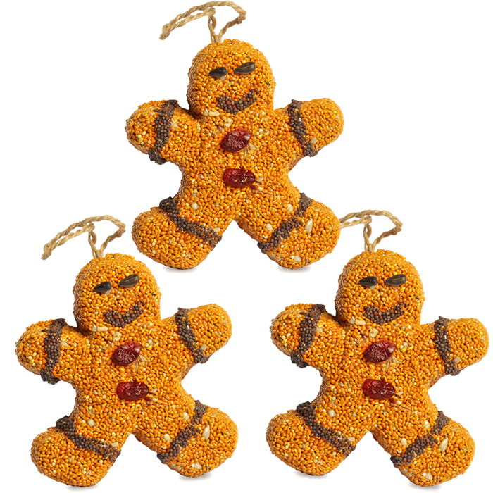 3-Piece Gingerbread Men Cookie Set - Perfect for Holiday Baking, Christmas Decor & Gift Giving