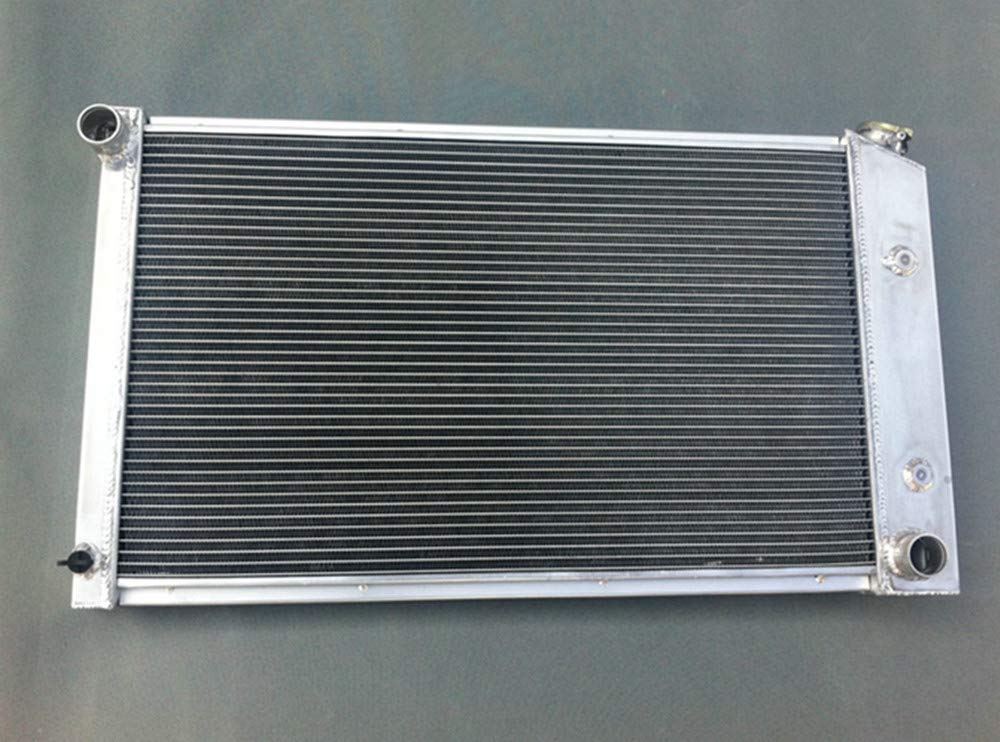 High Performance 3 Row Aluminum Radiator with Dual Fans for 1970-1981 Pontiac Firebird/Trans Am V8 I6 - Perfect for Engine Cooling & Summer Driving