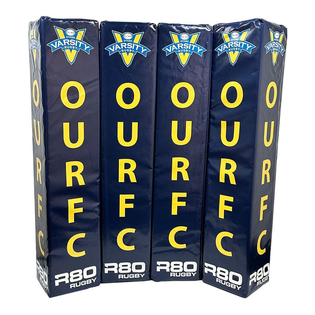 High-Quality Digitally Printed Rugby Goal Post Protector Pads - Durable & Shock-Absorbing for Safe Training & Matches - Perfect for Rugby Fields, Schools, and Clubs