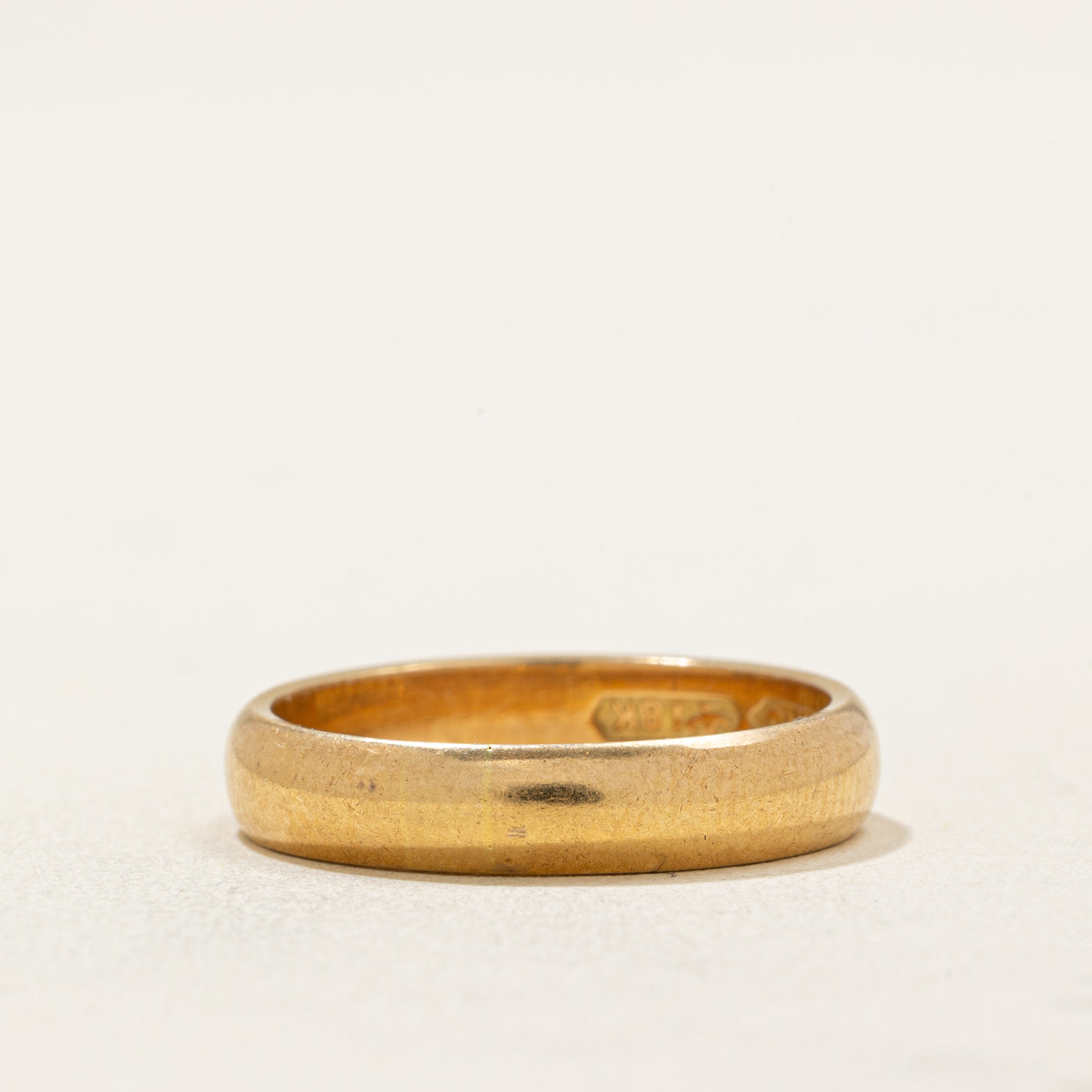 18K Yellow Gold Wedding Band for Women - 4.00mm Comfort Fit Ring Size 7.25 - Perfect for Engagement, Anniversary & Bridal Jewelry Gifts