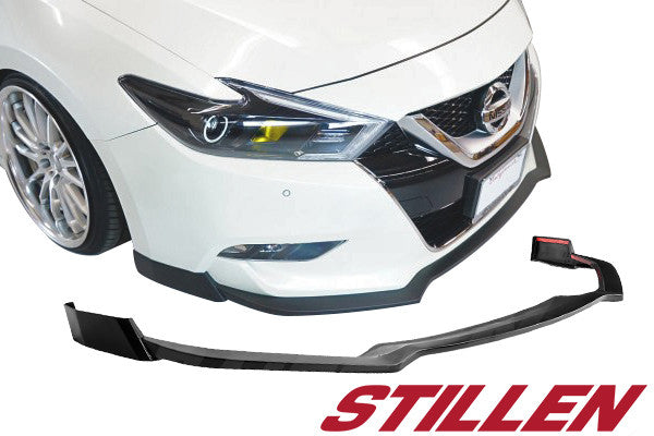 2016-2018 Nissan Maxima Front Bumper Lip Spoiler Splitter - Matte Black ABS Plastic - Aggressive Style Upgrade - Perfect for Street Racing & Car Shows - KB12841