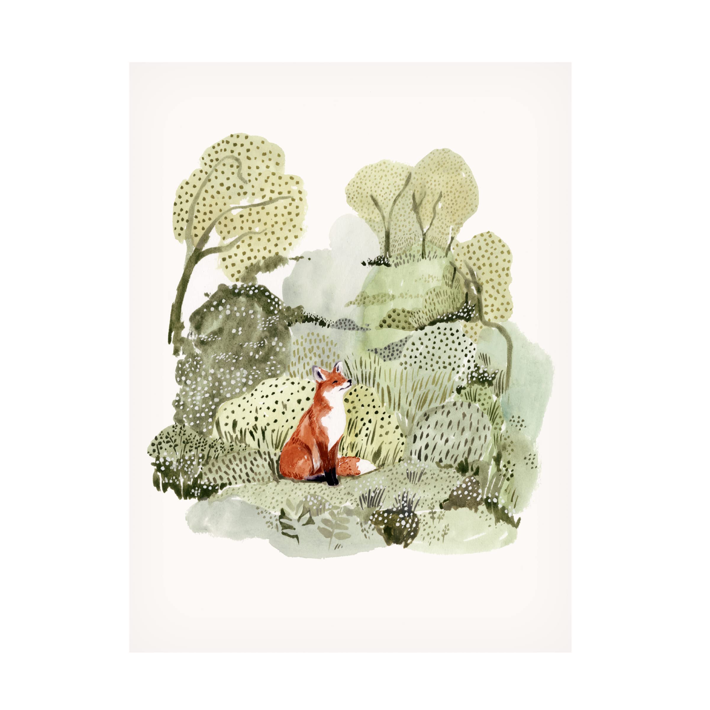 Victoria Borges 'Fox Glen I' Canvas Art Print - Premium Wall Decor for Living Room, Bedroom & Office - Handmade Landscape Painting - Ready to Hang