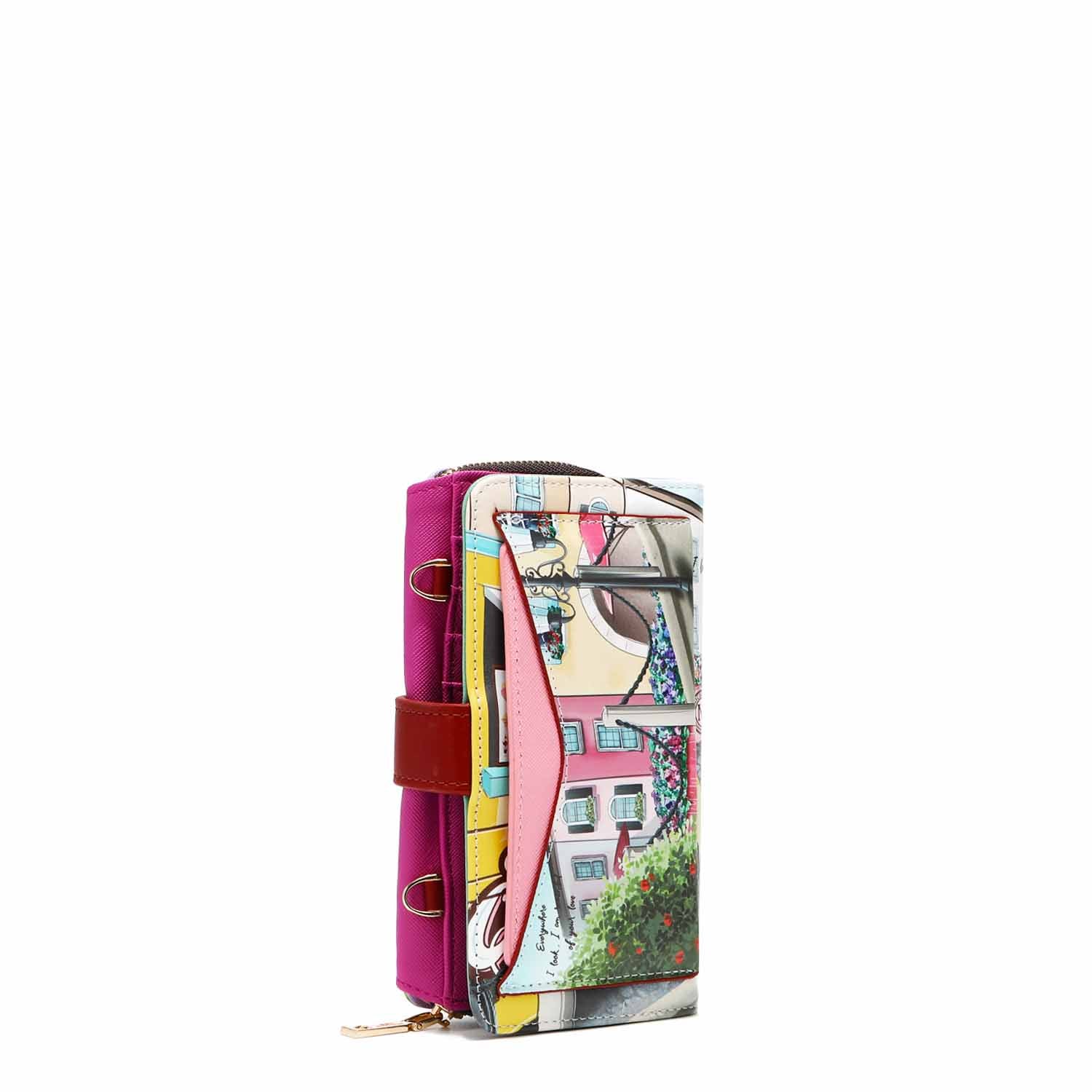 Stylish Trifold Phone Case with Crossbody Wallet - Perfect for Hands-Free Convenience While Shopping, Traveling, or Running Errands