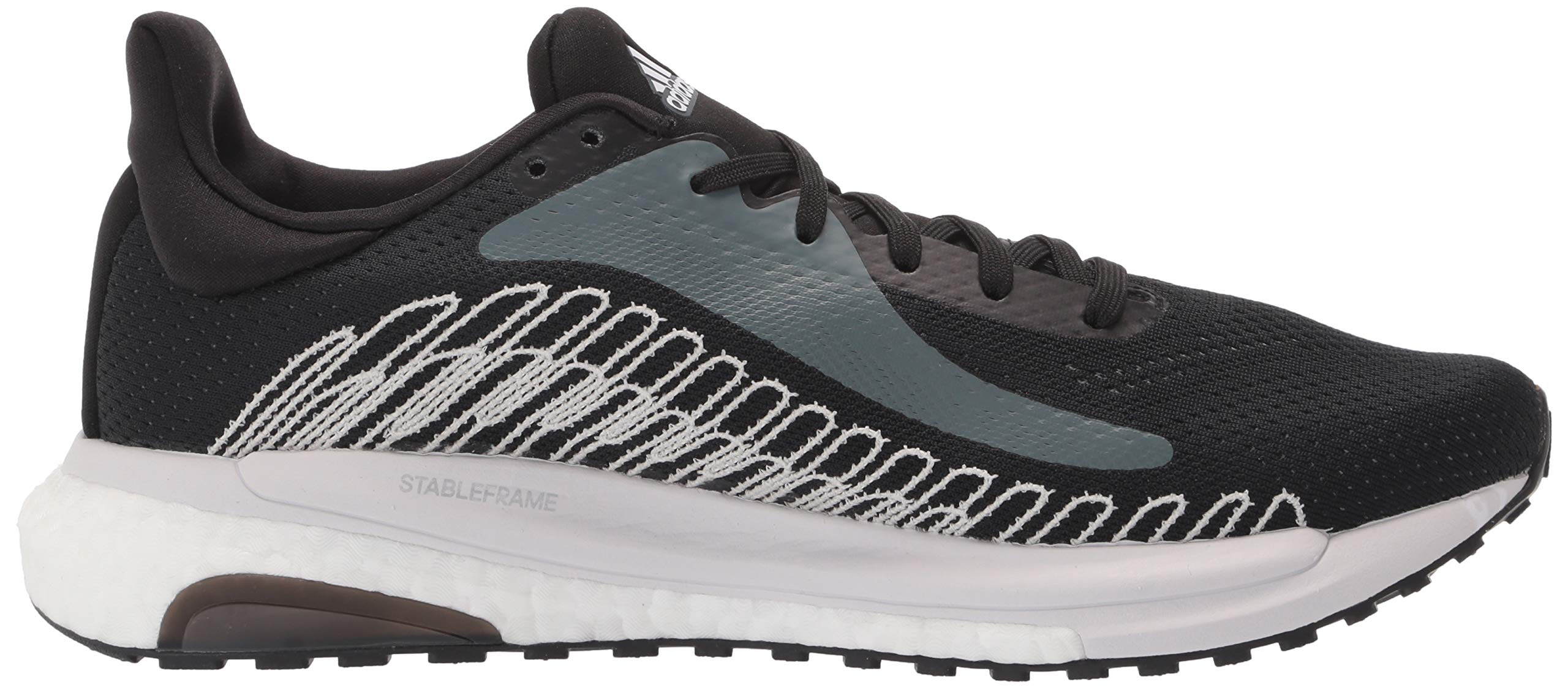 adidas Women's Solar Glide ST Running Shoes - Black, Size 9 | Lightweight Cushioned Sneakers for Jogging, Gym Workouts & Daily Walking