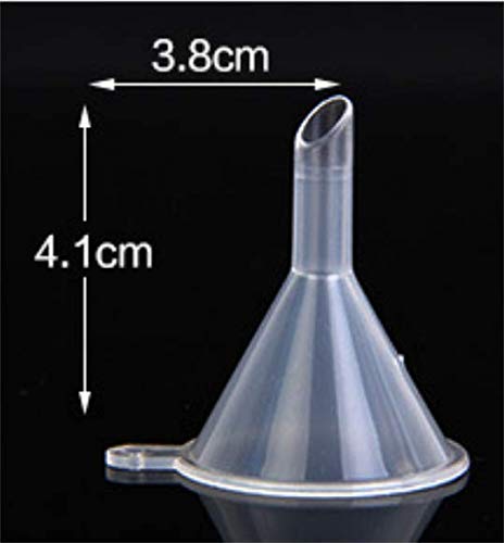 WOIWO 2-Pack Plastic Liquid Dispensing Funnel Set for Perfume, Toner & Essential Oils - Mini Kitchen & Lab Funnel for Precise Pouring, DIY Cosmetics & Refilling Small Bottles