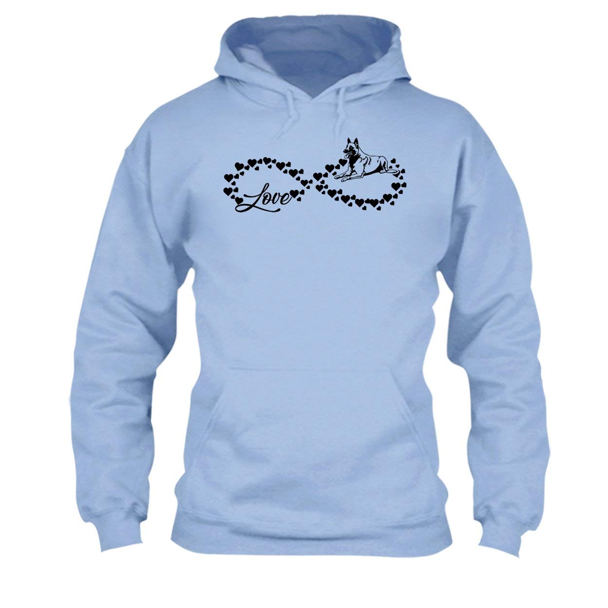 Belgian Malinois Dog Lover Infinity T-Shirt - Unisex Men & Women's Casual Tee - Perfect for Dog Owners, Pet Lovers, and Belgian Malinois Enthusiasts