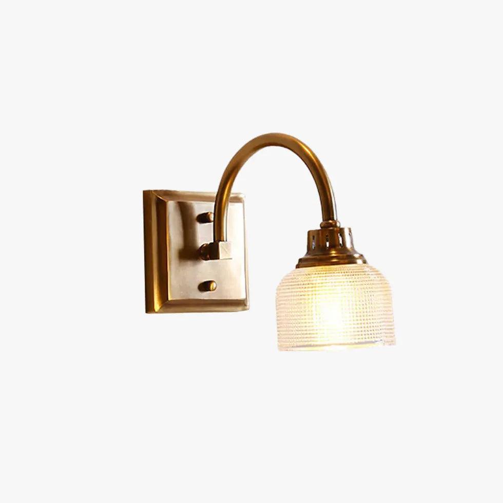 Vintage Glass Bathroom Wall Lights - Elegant Antique Sconces for Bathroom Vanity, Powder Room & Spa Decor - Perfect for Home Renovation and Luxury Interior Design