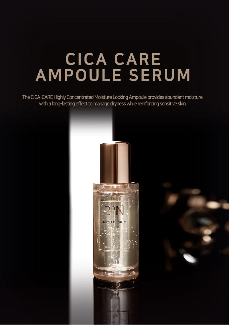 2aN Cica Care Ampoule Serum 35ml - Soothing & Hydrating Facial Treatment for Sensitive Skin | Reduce Redness & Repair Skin Barrier | Perfect for Post-Procedure Care & Daily Skincare Routine
