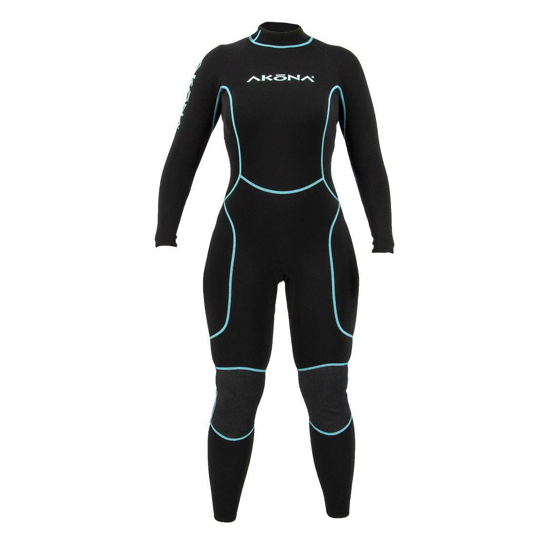 Akona 1mm Women's Full Wetsuit - Premium Neoprene Diving Suit for Surfing, Snorkeling & Water Sports - Perfect for Warm Water Activities & Beach Adventures