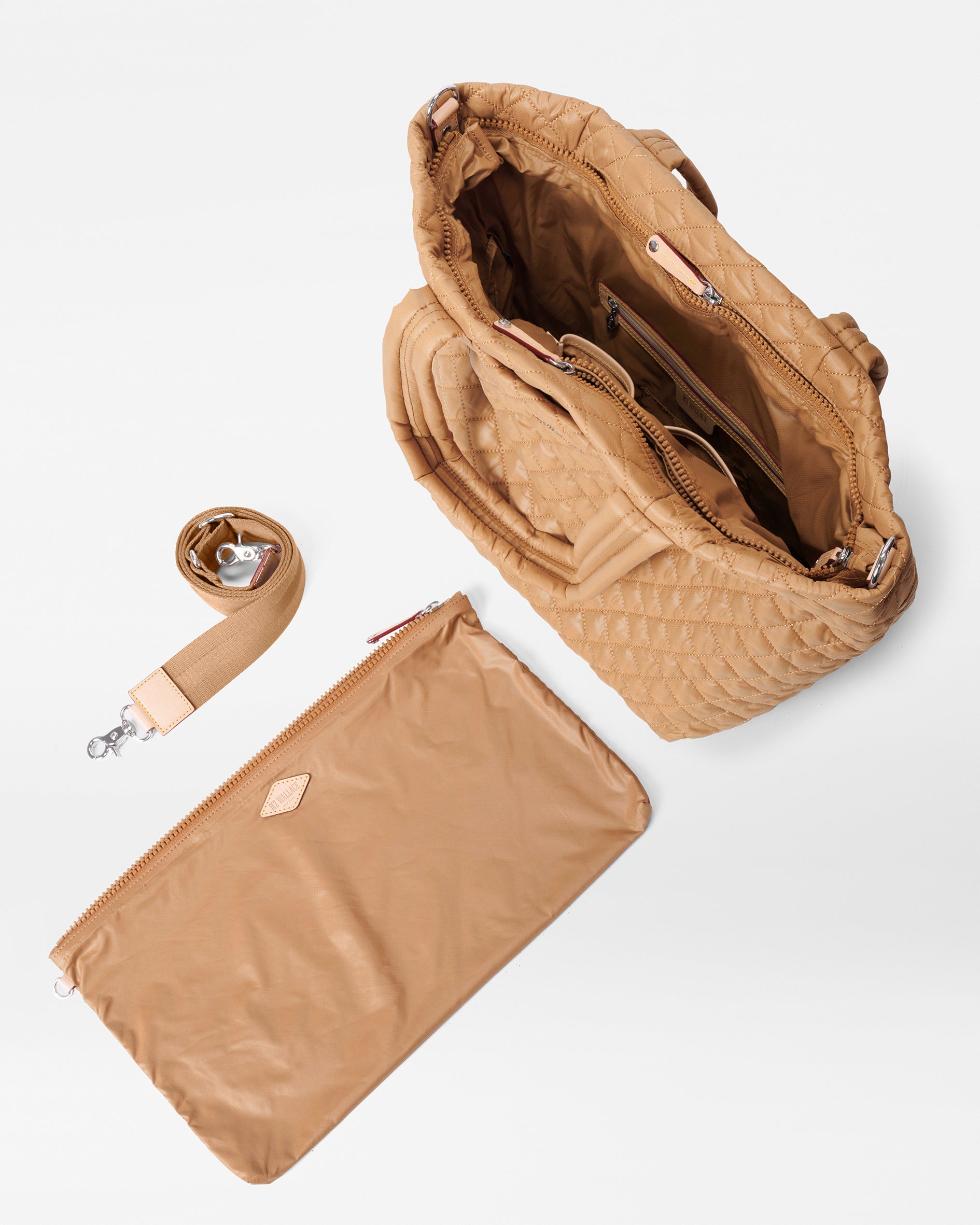 Premium Caramel Medium Metro Tote Bag - Stylish & Spacious Leather Handbag for Women, Work, Travel & Everyday Use