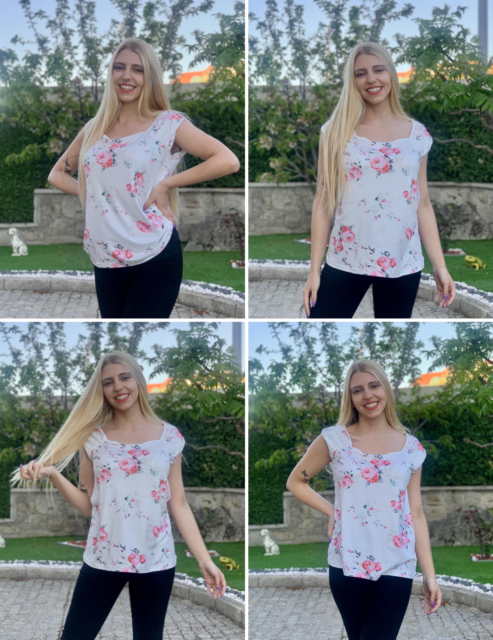 Zeagoo Women's Summer Tops - Cute Square Neck Sleeveless Blouse, Loose Casual Tunic Top with Cap Sleeves | Perfect for Beach, Vacation & Everyday Wear