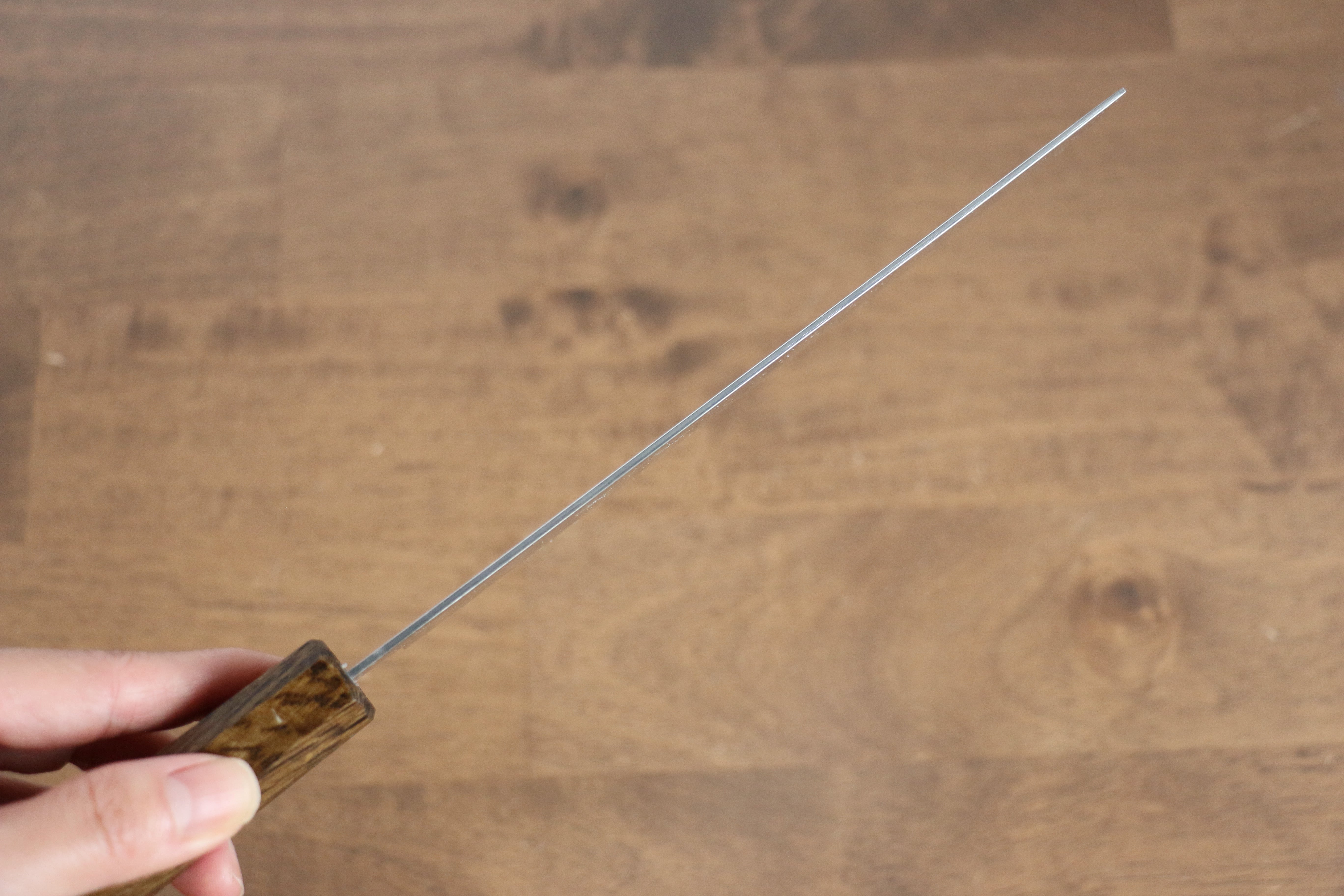 Premium Seisuke Nami AUS10 Damascus Nakiri Knife 170mm - Japanese Mirrored Finish with Oak Handle - Perfect for Sushi, Vegetables & Precision Cutting