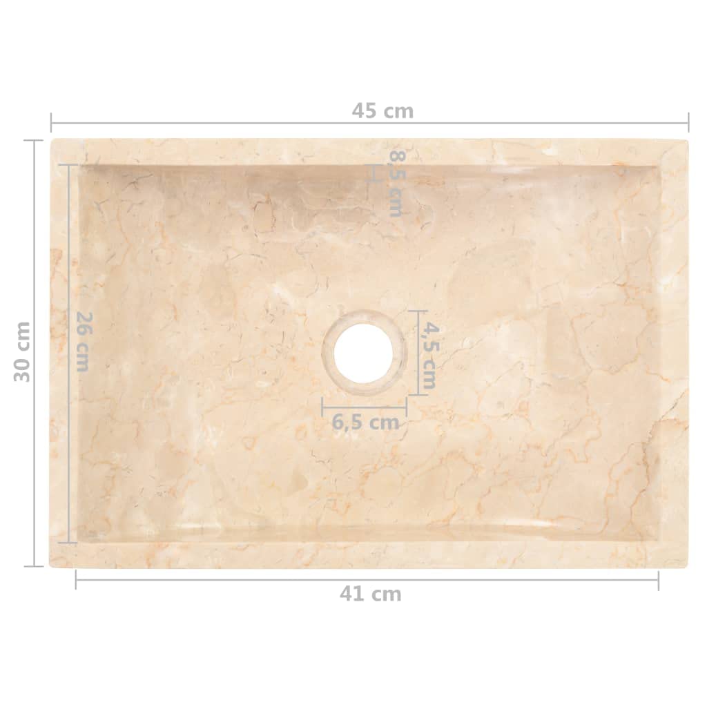 Premium FAMIROSA Marble Sink 17.7
