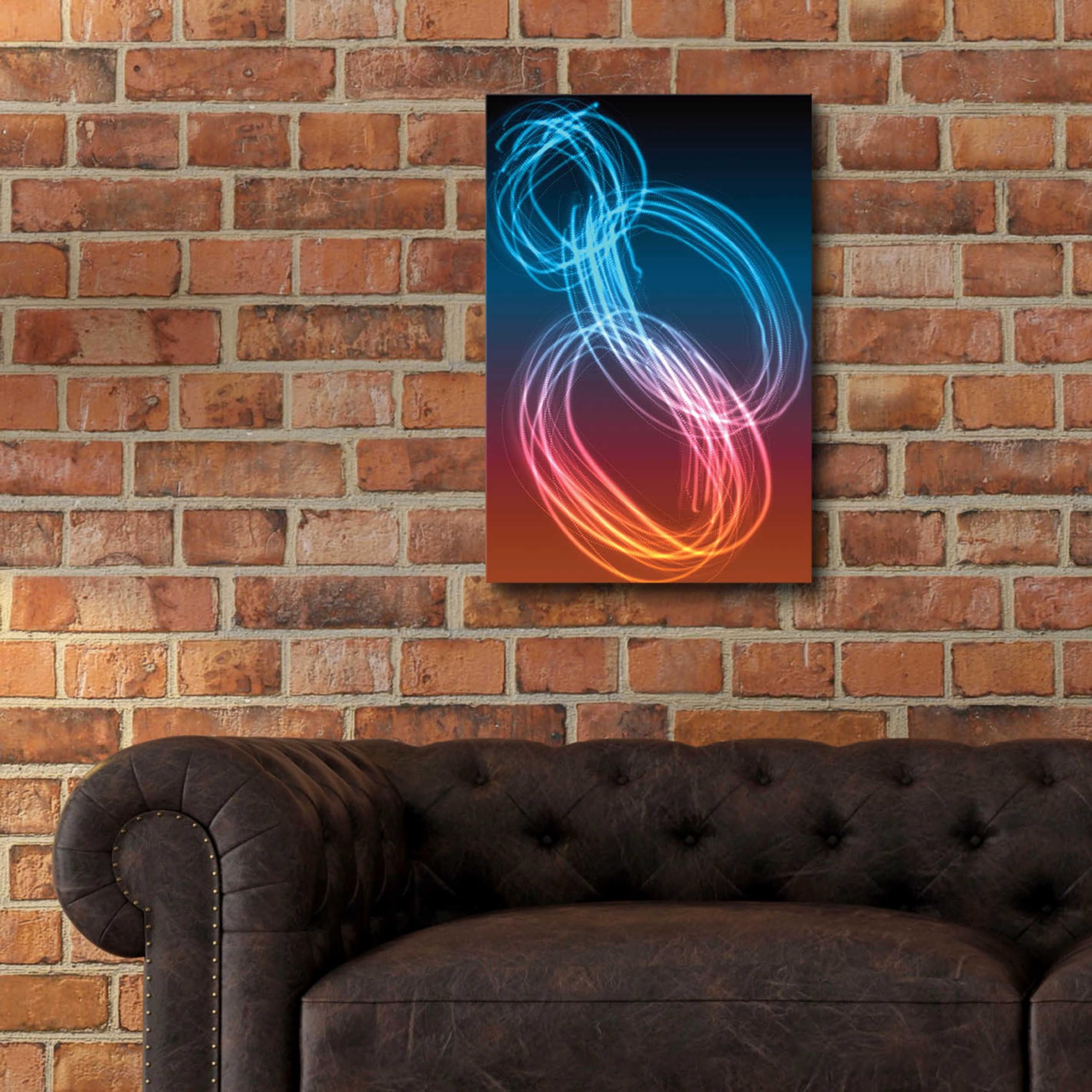 Irena Orlov Mysterious Light 24 - Modern Acrylic Glass Wall Art Painting 16x24 Inches - Perfect for Living Room, Bedroom & Office Decor