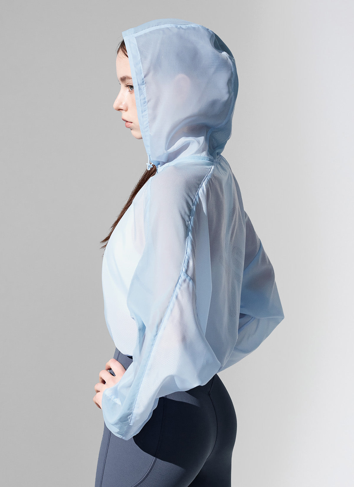 RX Airy Mesh Crop Anorak Jacket - Lightweight Breathable Windbreaker for Women | Perfect for Running, Hiking & Outdoor Activities
