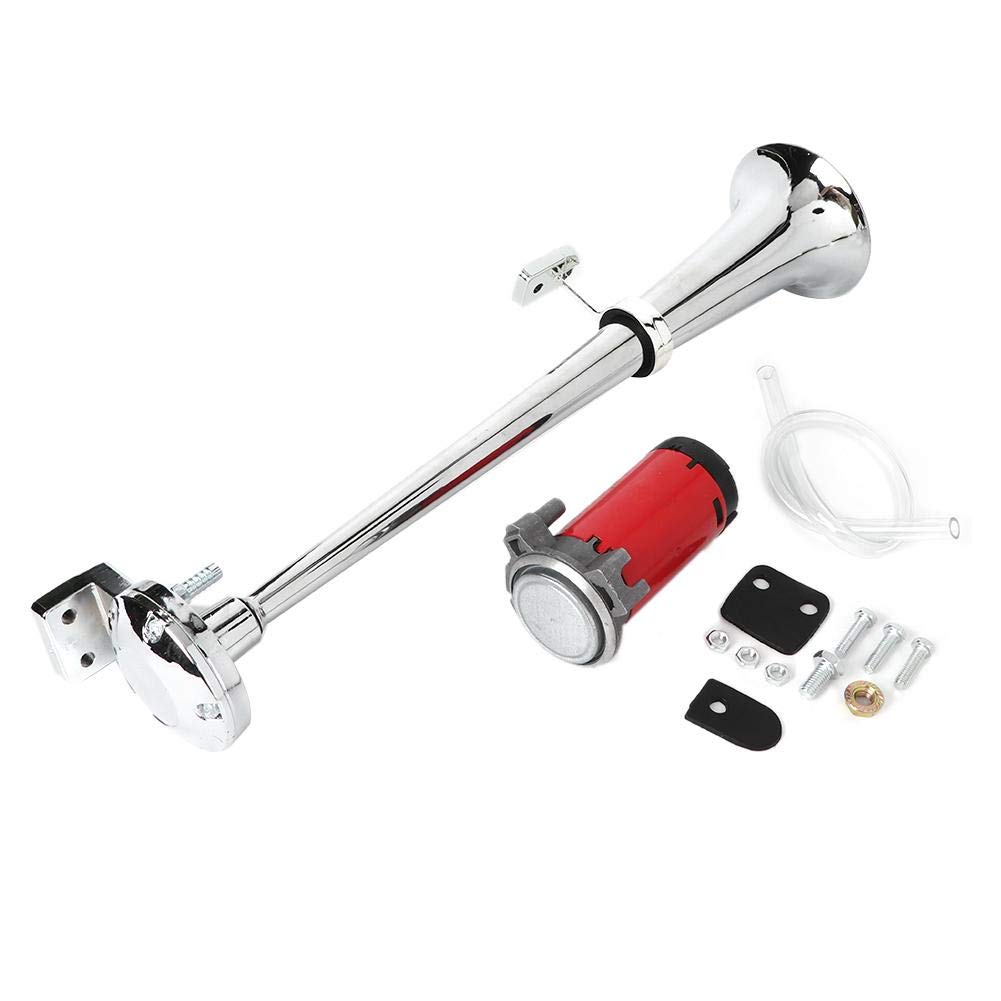 120dB Loud Air Horn for Trucks & Vehicles - 12V Single Trumpet Alarm for Emergency, Safety & Sporting Events