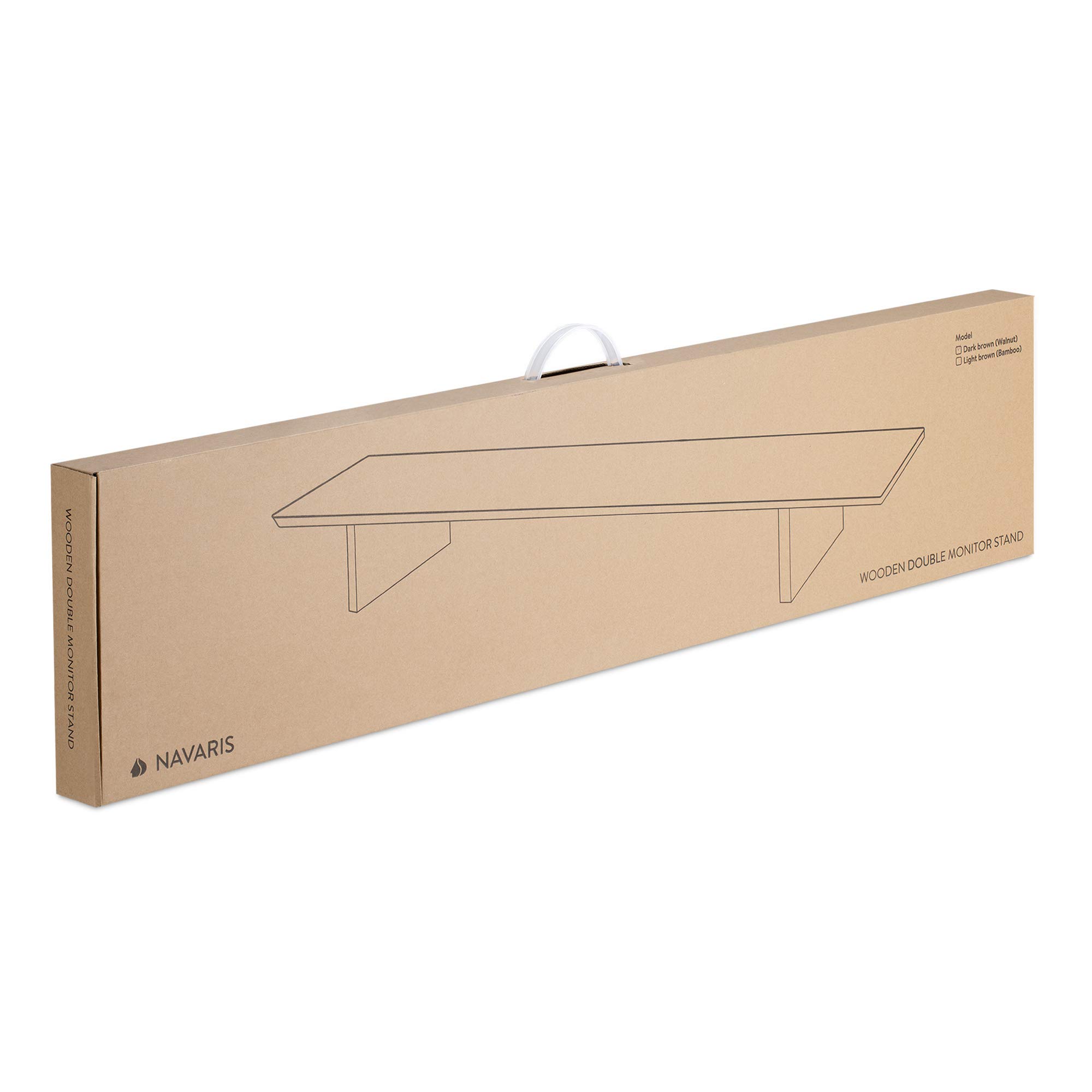 Navaris Dual Monitor Stand Riser - 42.9