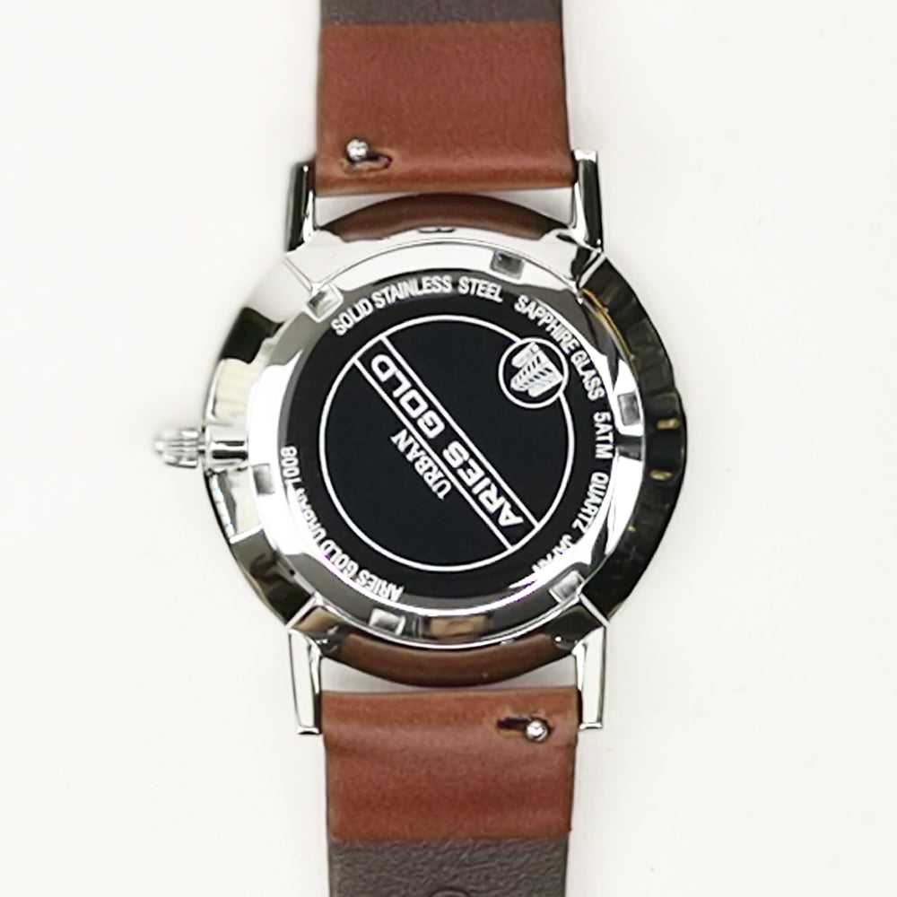 Aries Gold Urban Tango L 1008 S W Brown Leather Strap Women's Watch - Elegant Fashion Timepiece for Office, Party & Everyday Wear