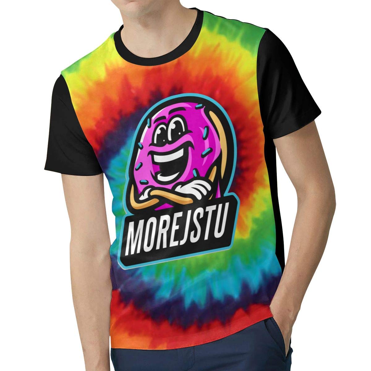 Morejstu Men's Classic Short Sleeve Cotton T-Shirt - Breathable Crew Neck Tee for Casual Wear, Gym & Everyday Outfits