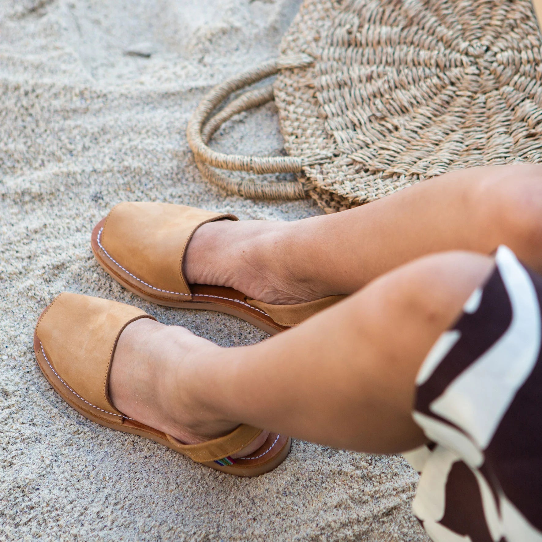 Veldskoen Namaqualand Daisy Sandal - Comfortable Leather Walking Shoes for Women (Tan) | Perfect for Beach, Vacation & Summer Outdoor Activities