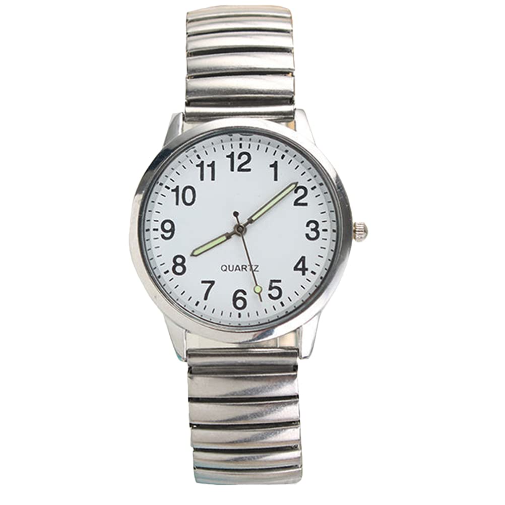 iBasenice 1 Piece Quartz Wrist Watch - Glowing Dial, Water Resistant, Unisex Fashion Watch for Men & Women - Perfect Birthday Gift, Anniversary Present - Ideal for Daily Wear, Office, Parties & Special Occasions