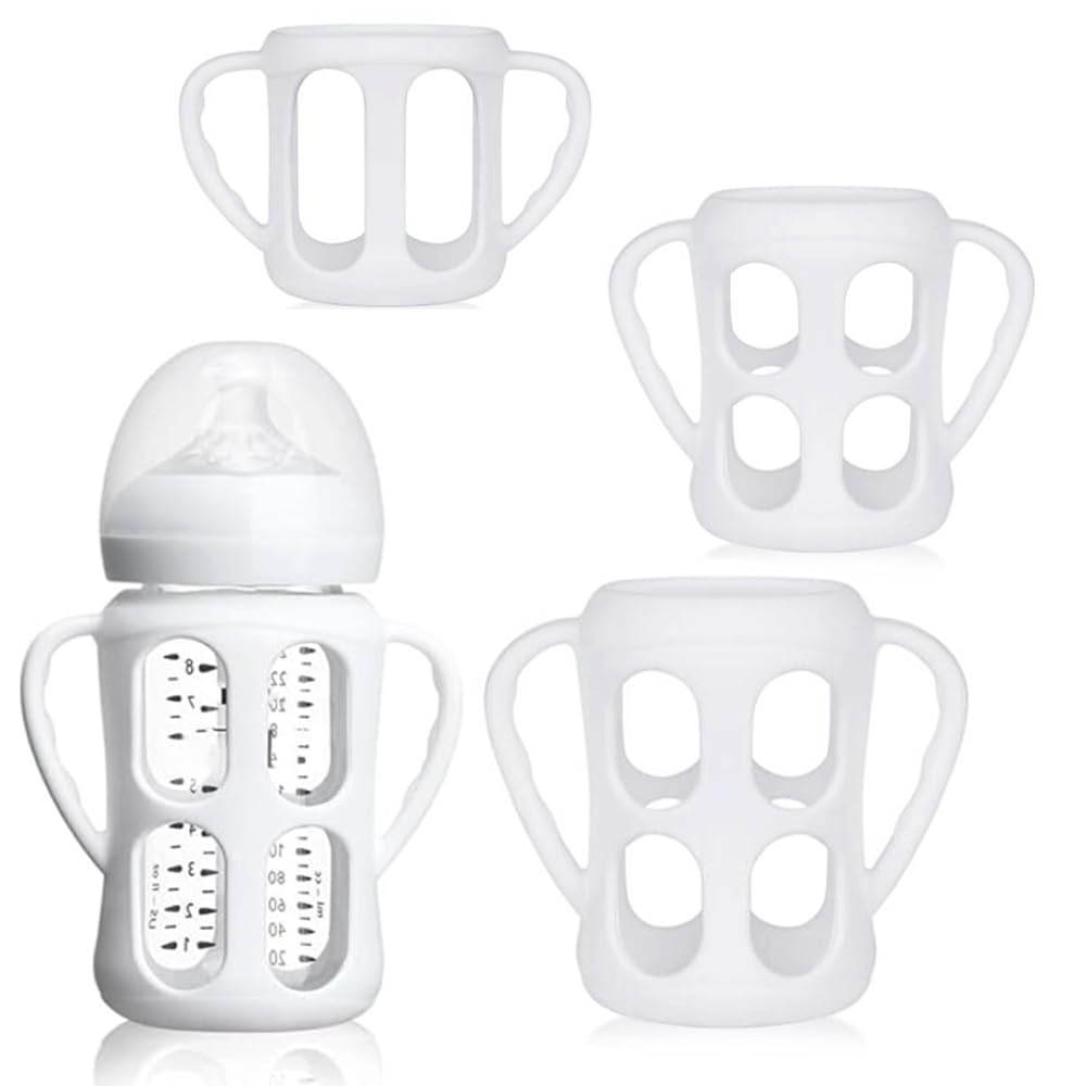 3 Packs Baby Bottle Handles for Philips Avent Natural & Anti-Colic Baby Bottles - Easy Grip Holder for Infant Feeding - Perfect for Travel, Daycare & Learning to Hold Bottle Independently